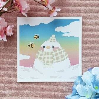 Print Snow Duck